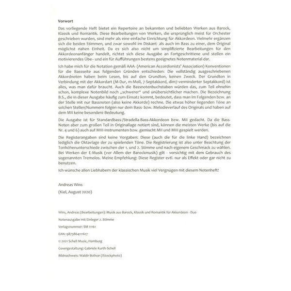Schell Music Akkordeon Duos Klassik
