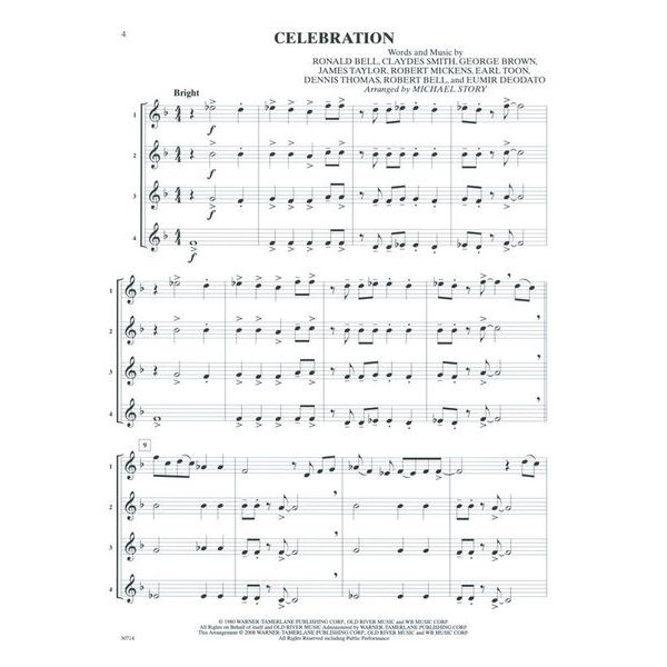 Alfred Music Publishing Pop Quartets For All Trumpet