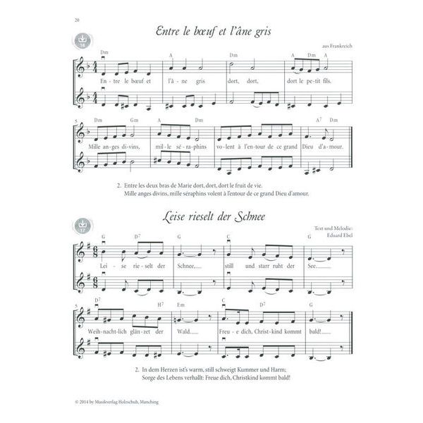 Holzschuh Verlag Fiedel Max Weihnachten Violin