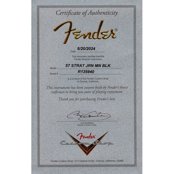 Fender 57 Strat BLK Journeyman Relic