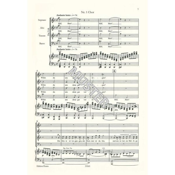 Edition Peters Mendelssohn Elias op.70