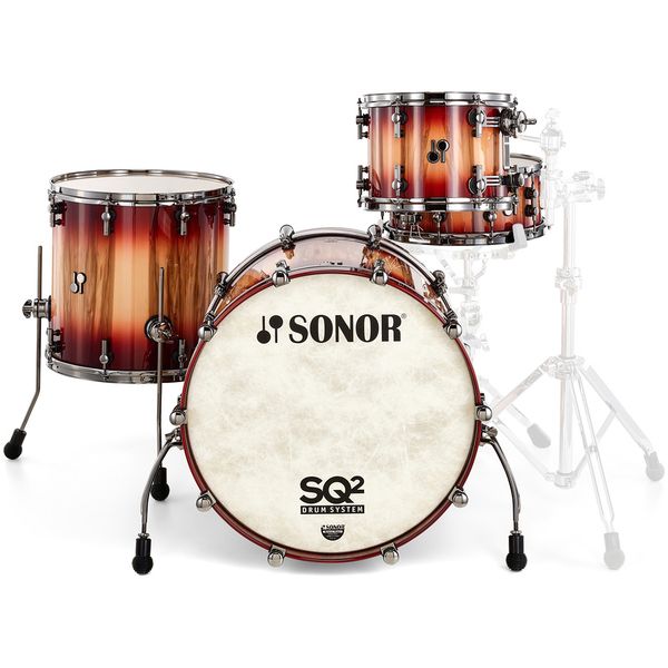 Sonor SQ2 1up1down Candy Red over AM