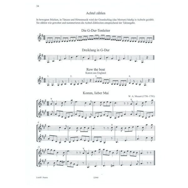 Edition Peters Geige Spielen 1