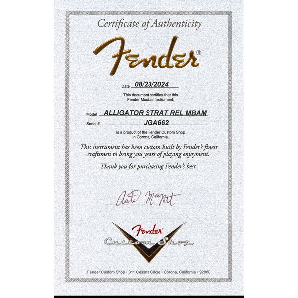 Fender Jerry Garcia Gator Strat LTD