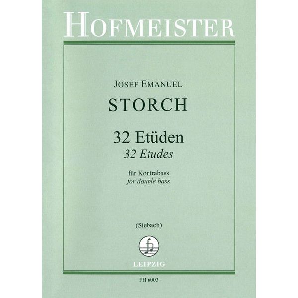 Friedrich Hofmeister Verlag Storch Etüden Kontrabass