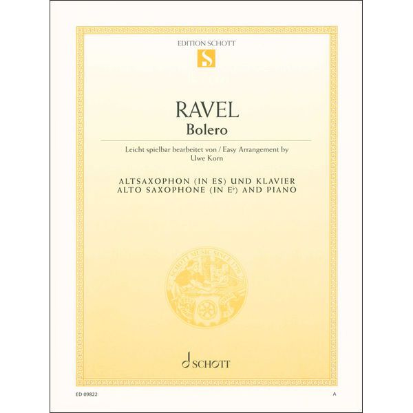 Schott Ravel Bolero (A-Sax)