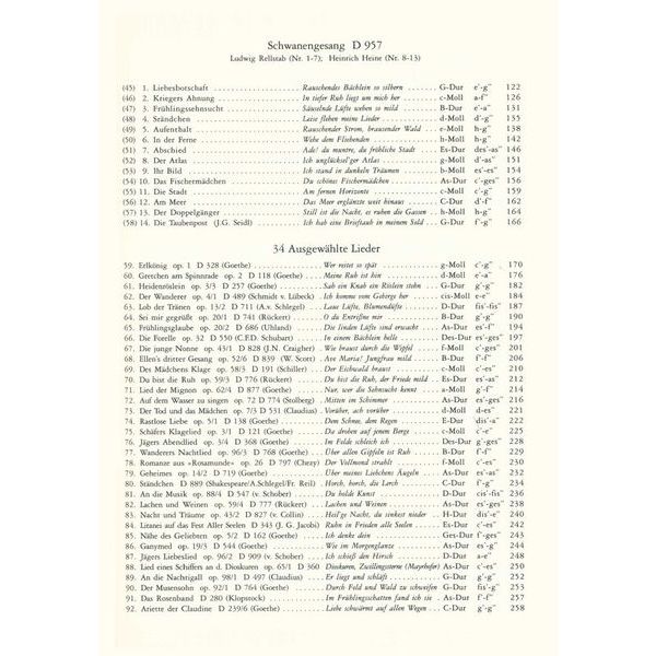 Edition Peters Schubert Lieder 1 High