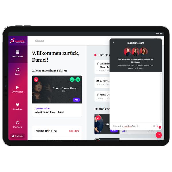 music2me Guitar - 6 Months Access