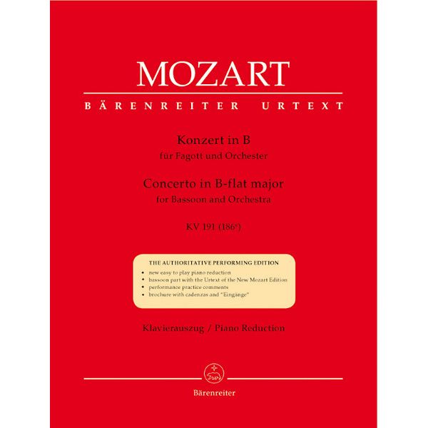 Brenreiter Mozart Concert B-Dur KV 191