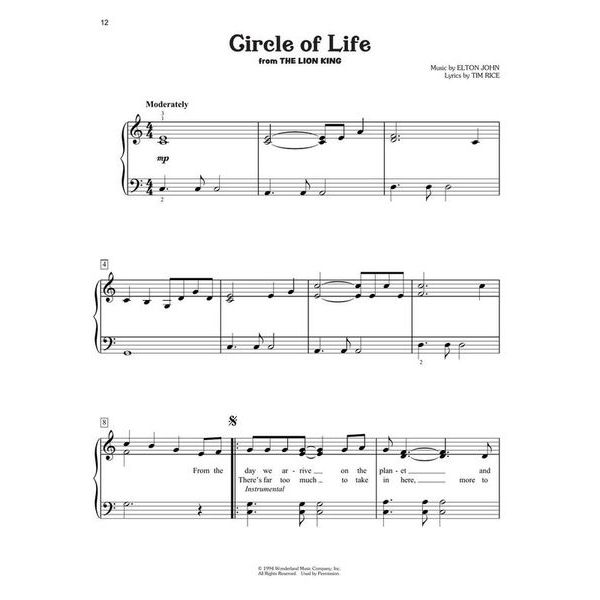 Hal Leonard Disney Songs for Kids Piano