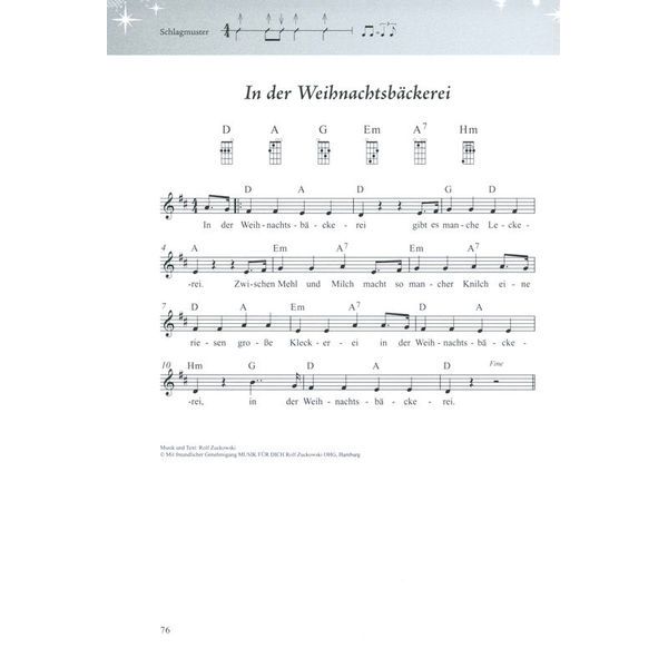 Schott Weihnachtsliederbuch Ukulele
