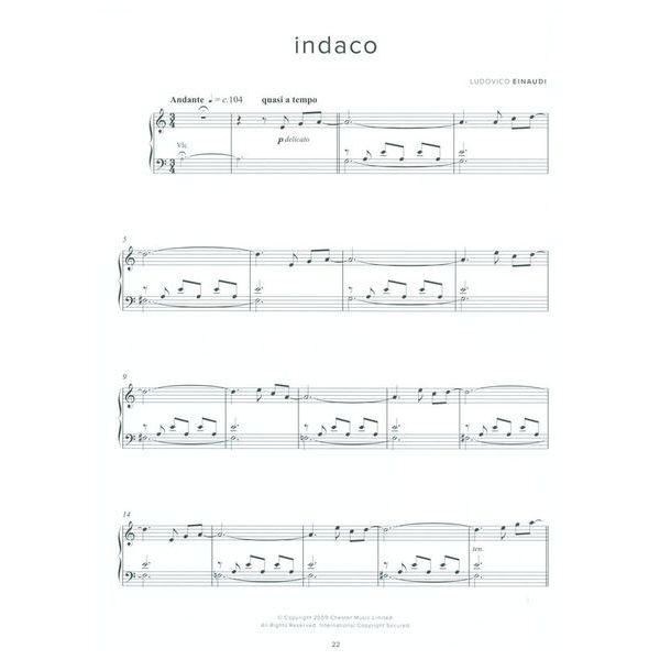 Chester Music Einaudi The Easiest Original
