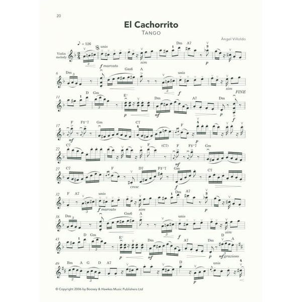 Boosey & Hawkes Tango Fiddler