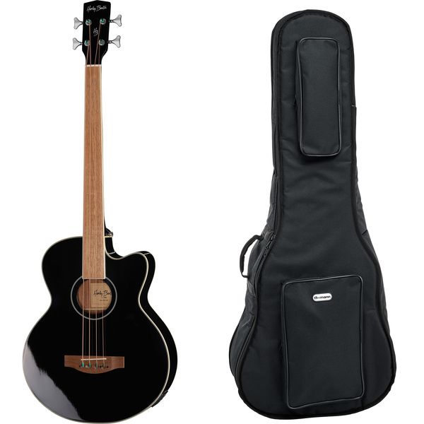 Harley Benton B-30BK-FL Acoustic Bass w/Bag