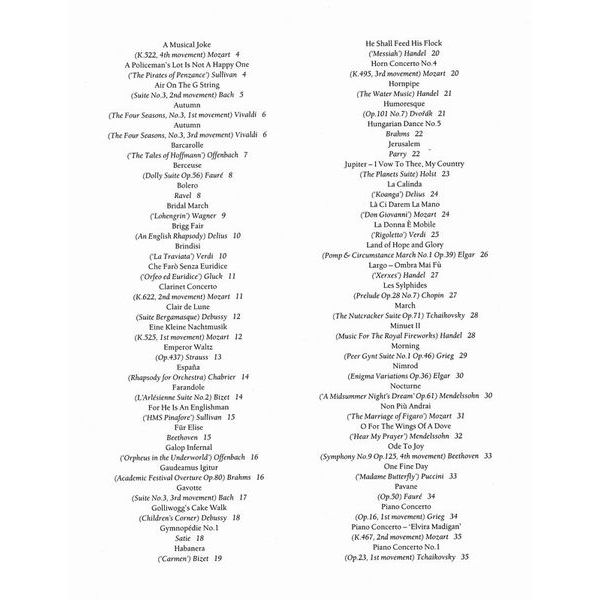 Music Sales 100 Classical Themes Violin