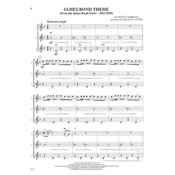 Alfred Music Publishing Movie Trios For All Violin