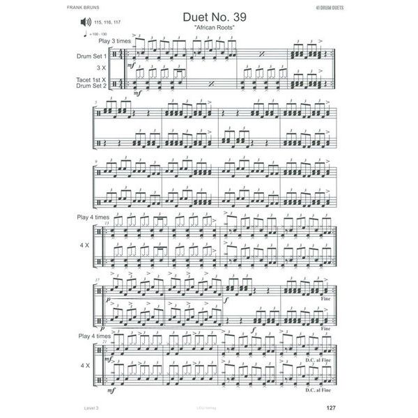 Leu Verlag 41 Drum Duets