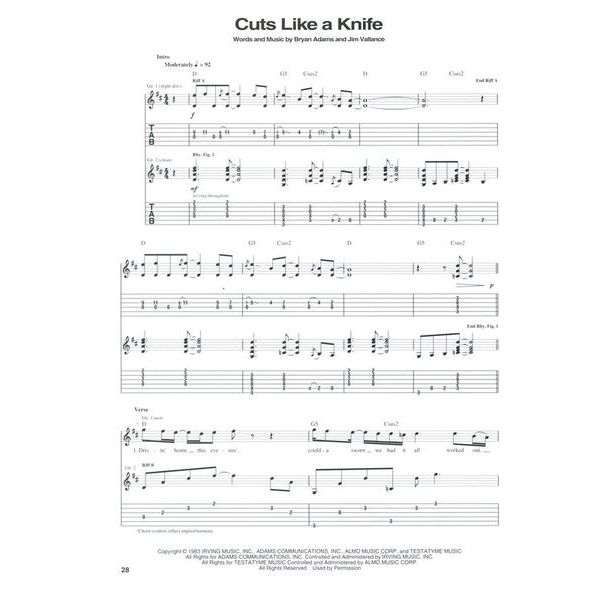 Hal Leonard Bryan Adams Greatest Hits