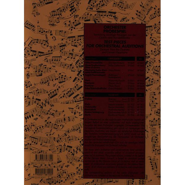 Schott Orchester Probespiel Viola