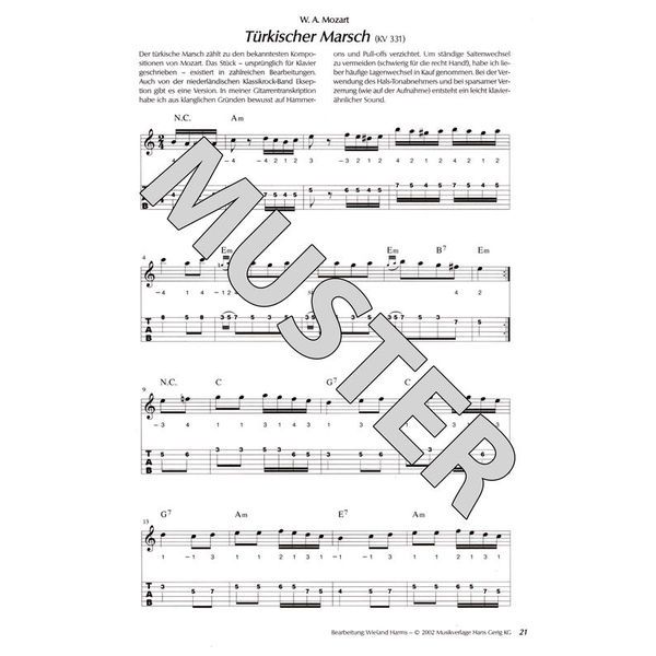 Gerig Musikverlag Paganini & Co. für E-Gitarre