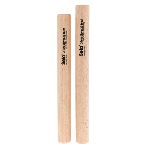 Sela 2-tone claves 20 Beech