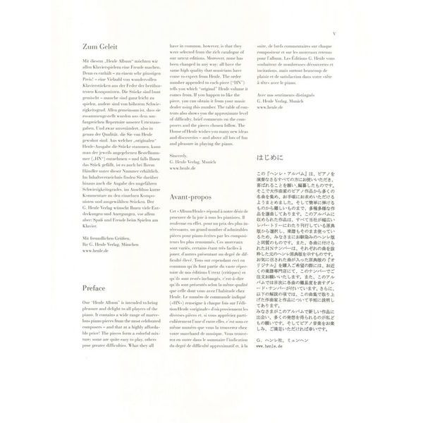 Henle Verlag Henle Album Klaviermusik
