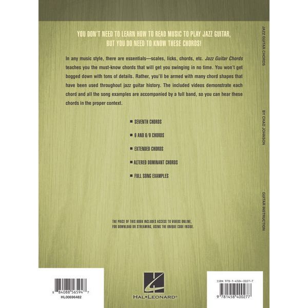 Hal Leonard Jazz Guitar Chords