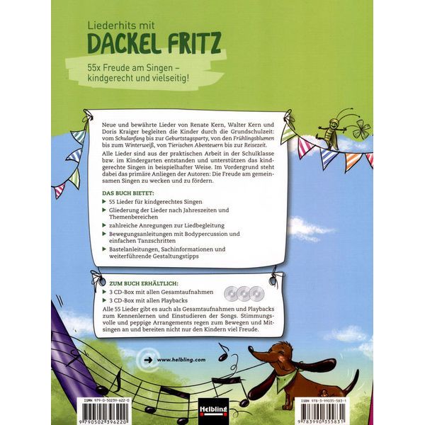 Helbling Verlag Liederhits mit Dackel Fritz