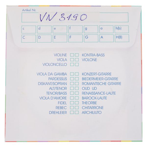 K&uuml;rschner Arch Lute 14th Course F