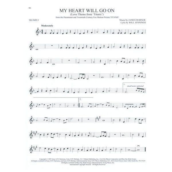 Hal Leonard 101 Movie Hits for Trumpet