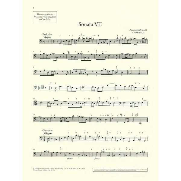 Wiener Urtext Edition Corelli Violinsonaten 2