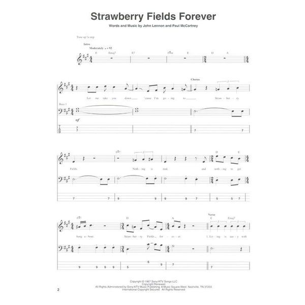 Hal Leonard The Beatles 1967-1970 Bass