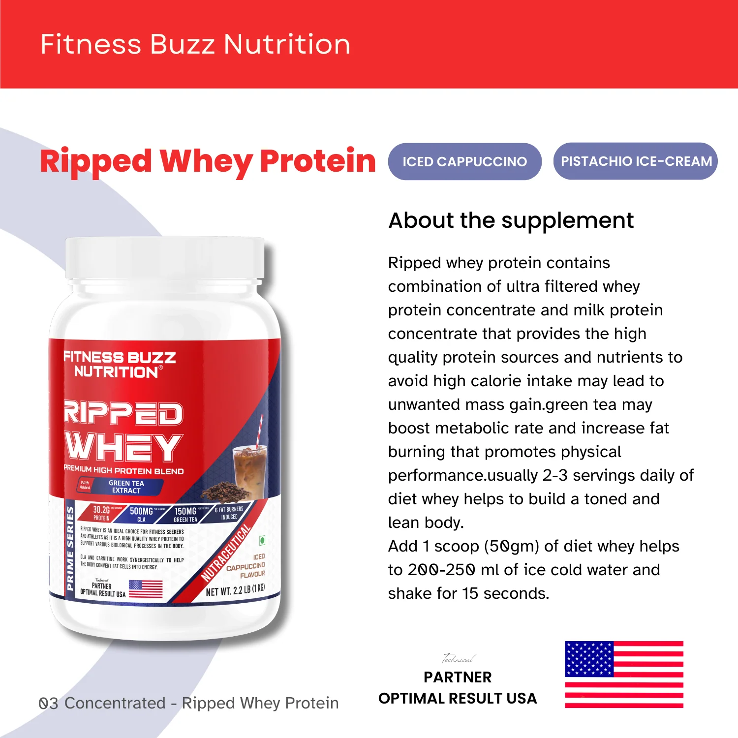 FITNESS BUZZ NUTRITION RIPPED WHEY