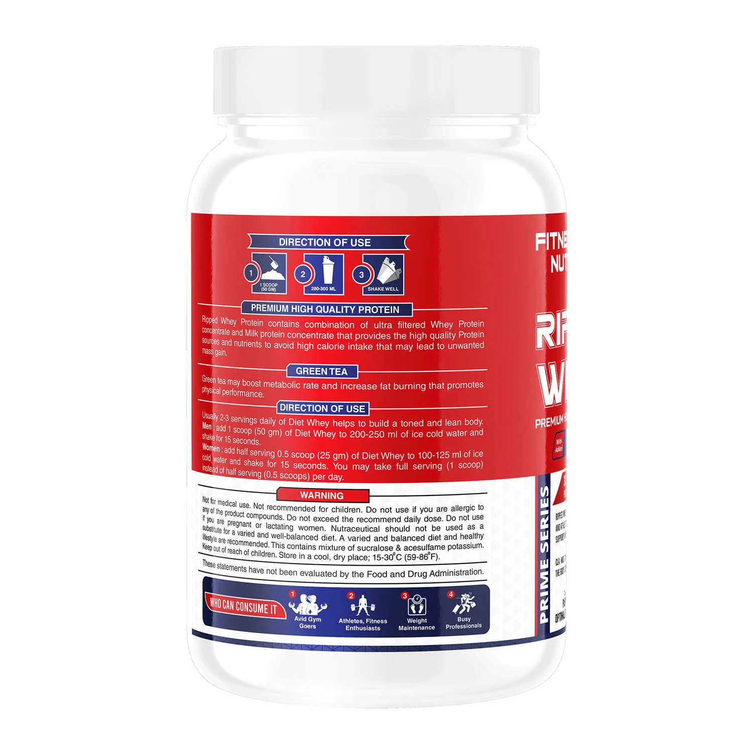 FITNESS BUZZ NUTRITION RIPPED WHEY
