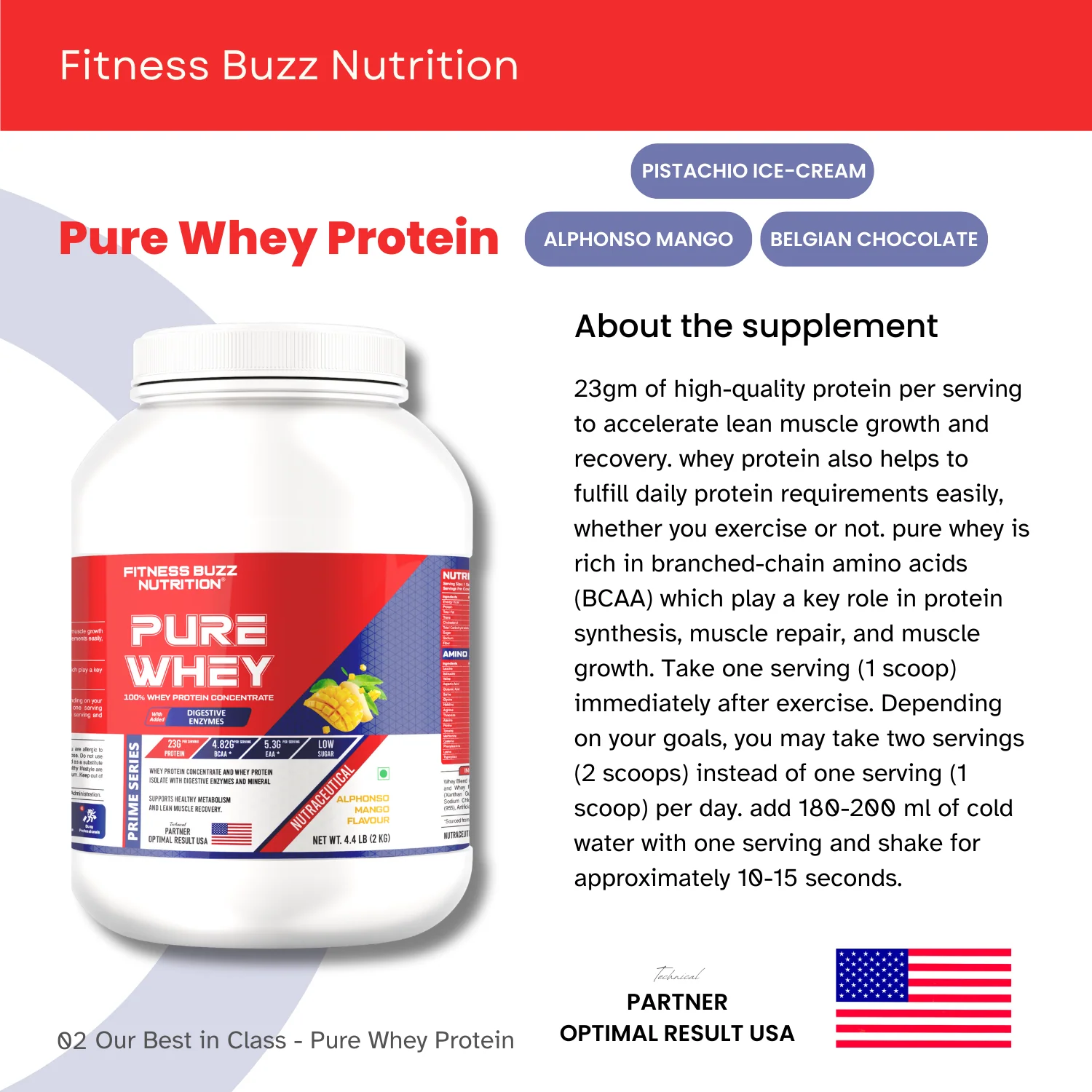 FITNESS BUZZ NUTRITION PURE WHEY