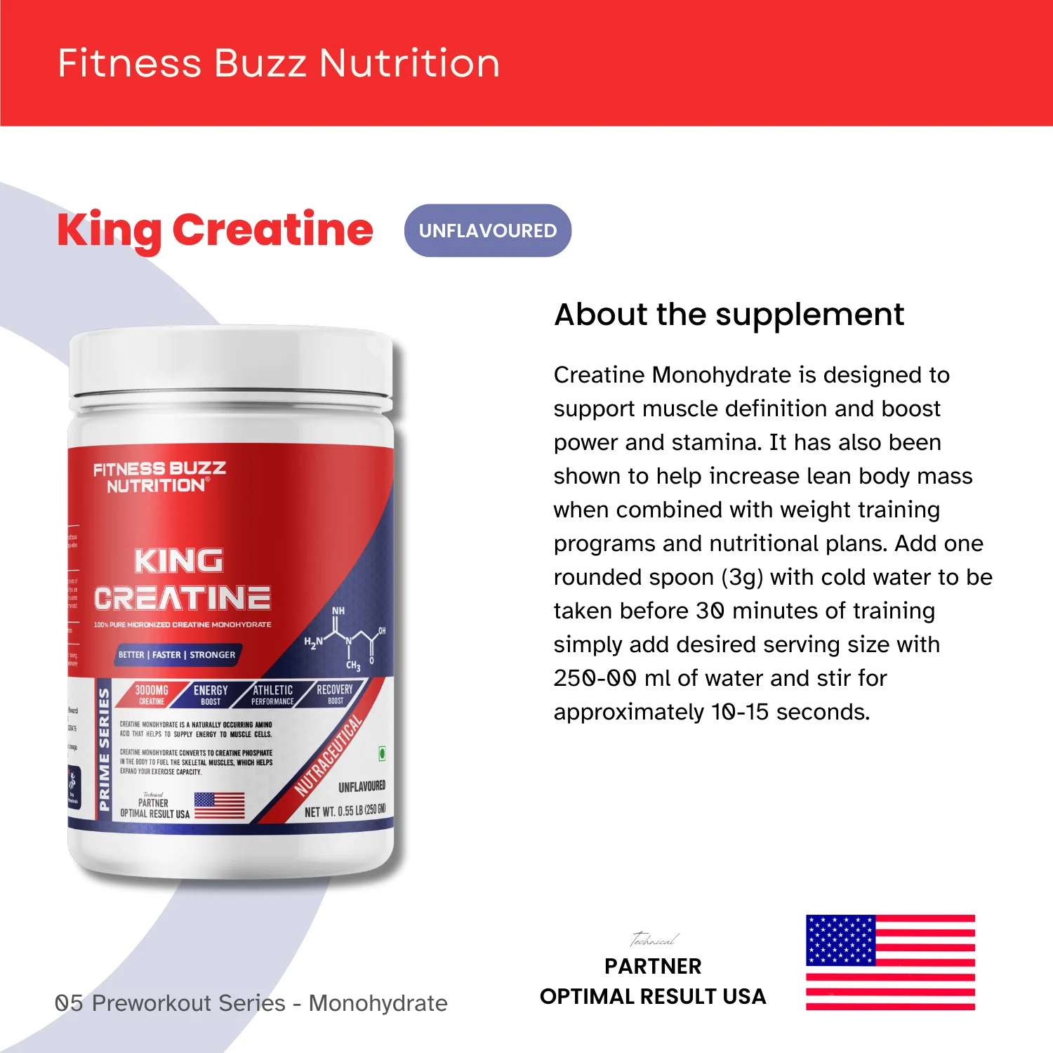 KING CREATINE MONOHYDRATE