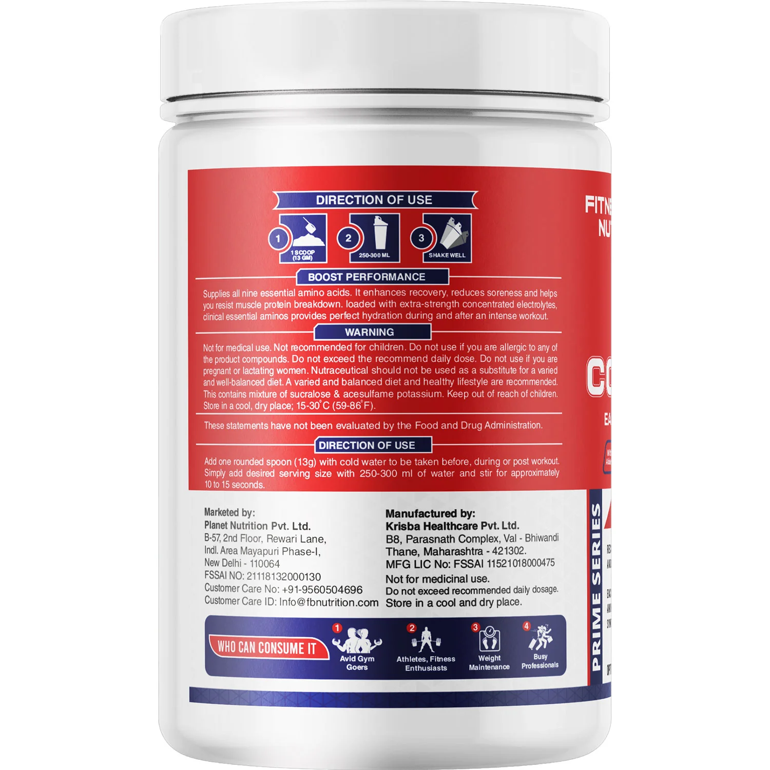 FITNESS BUZZ NUTRITION RECOVERY