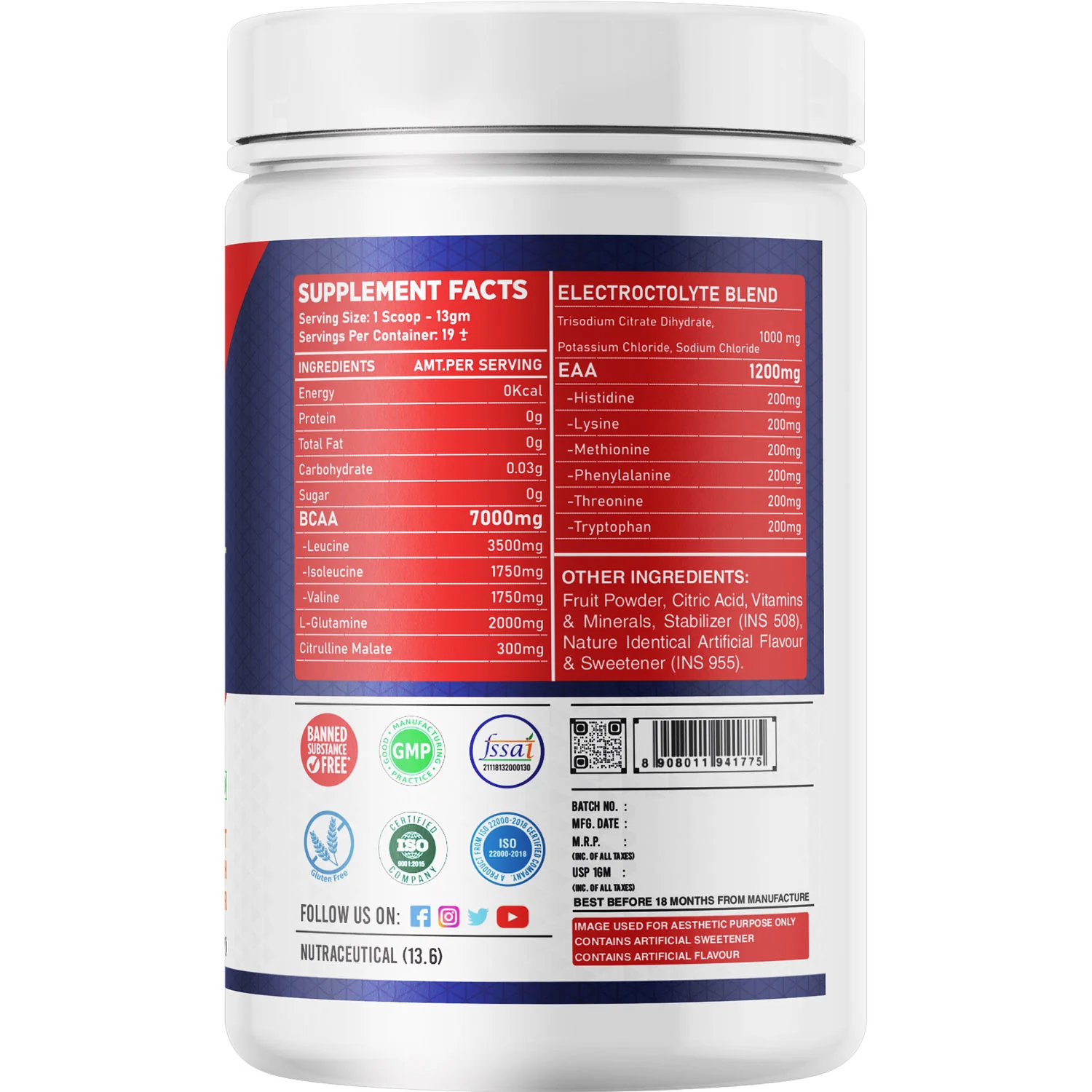 FITNESS BUZZ NUTRITION RECOVERY