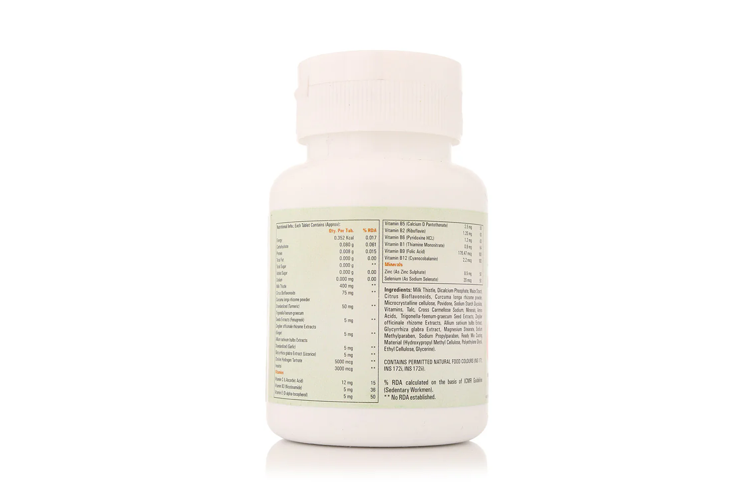 FB Nutrition Milk Thistle Healthy Liver 60 N Tablets | Best Liver Supplement