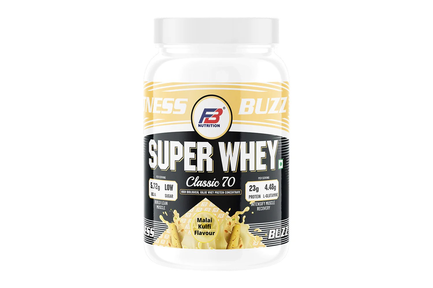 FB Nutrition Super Whey Protein,  Abundant in digestible whey protein & Lysine, good for lean muscle growth,