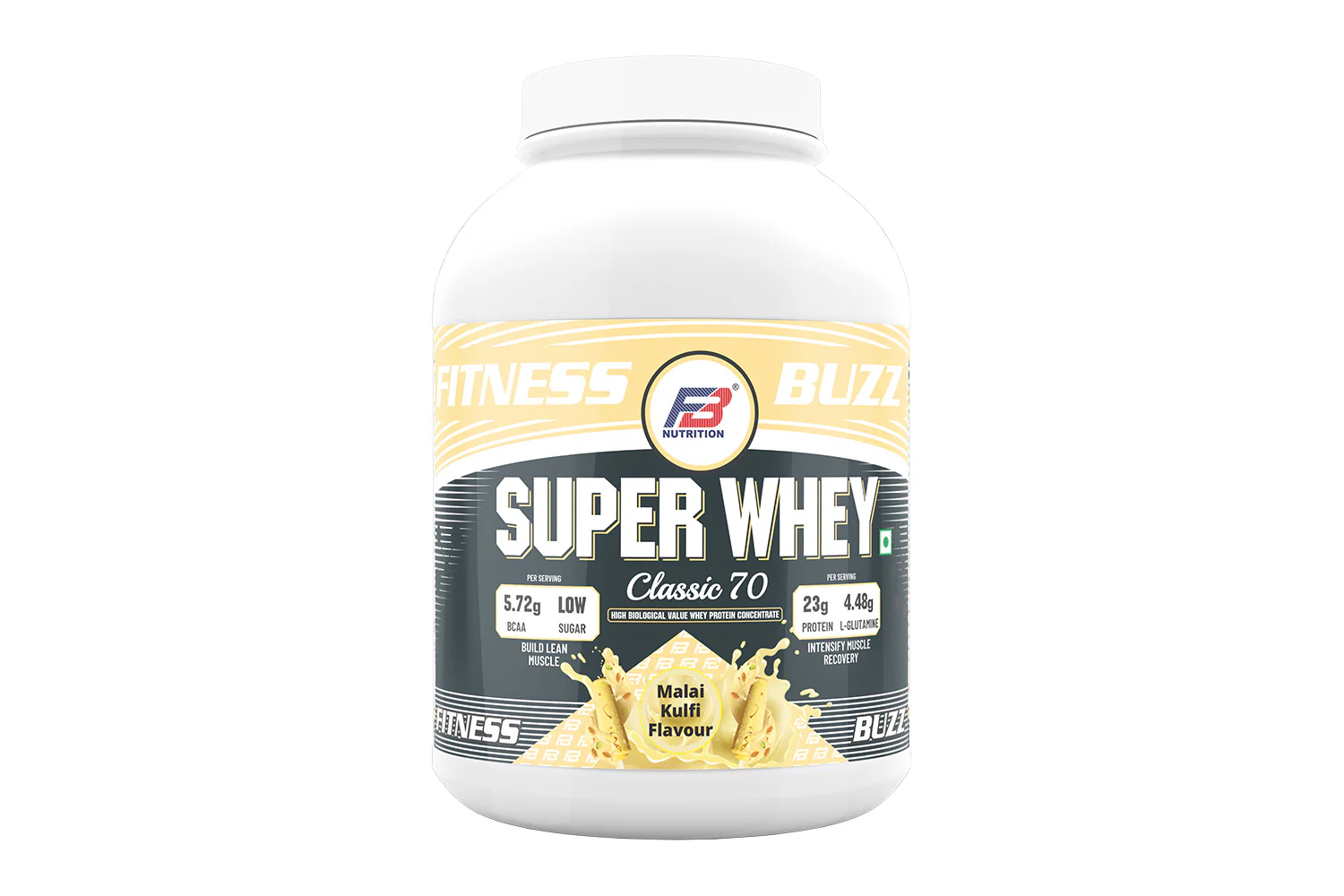 FB Nutrition Super Whey Protein,  Abundant in digestible whey protein & Lysine, good for lean muscle growth,