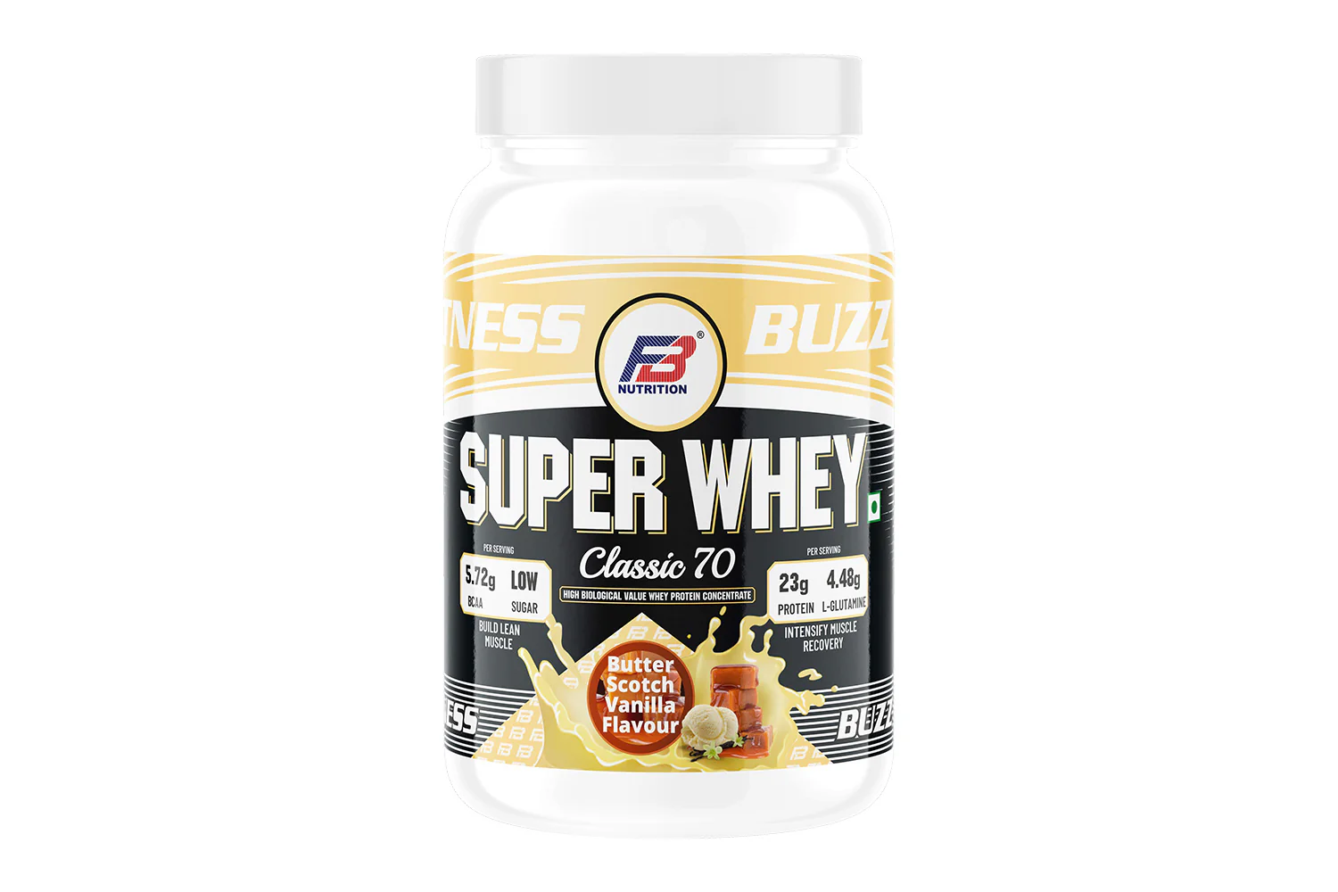 FB Nutrition Super Whey Protein,  Abundant in digestible whey protein & Lysine, good for lean muscle growth,