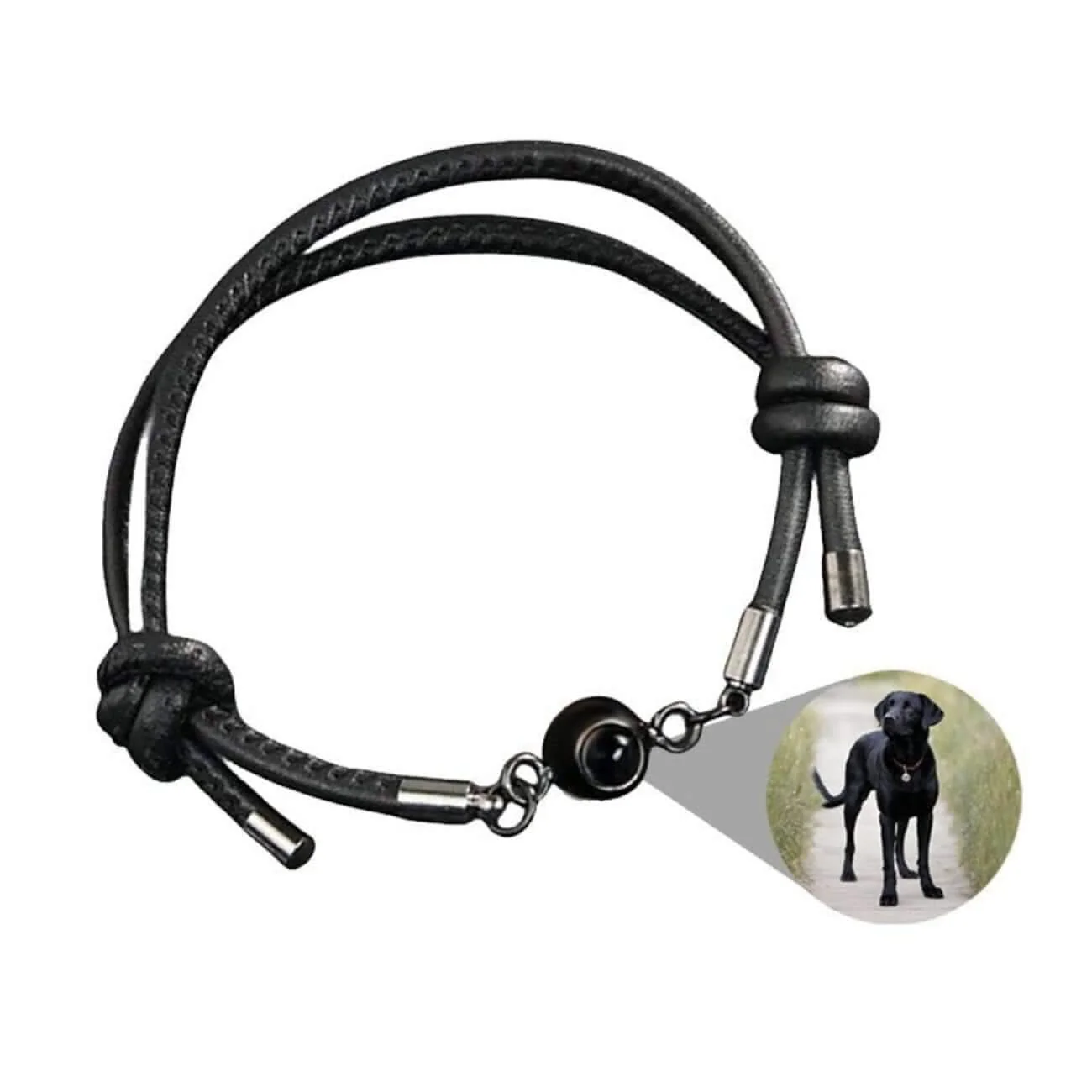 Leather Photo Bracelet