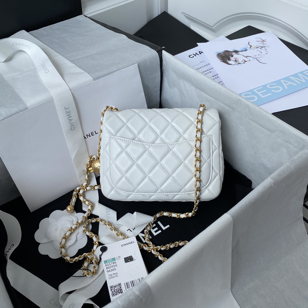 Chanel CF square with golden ball