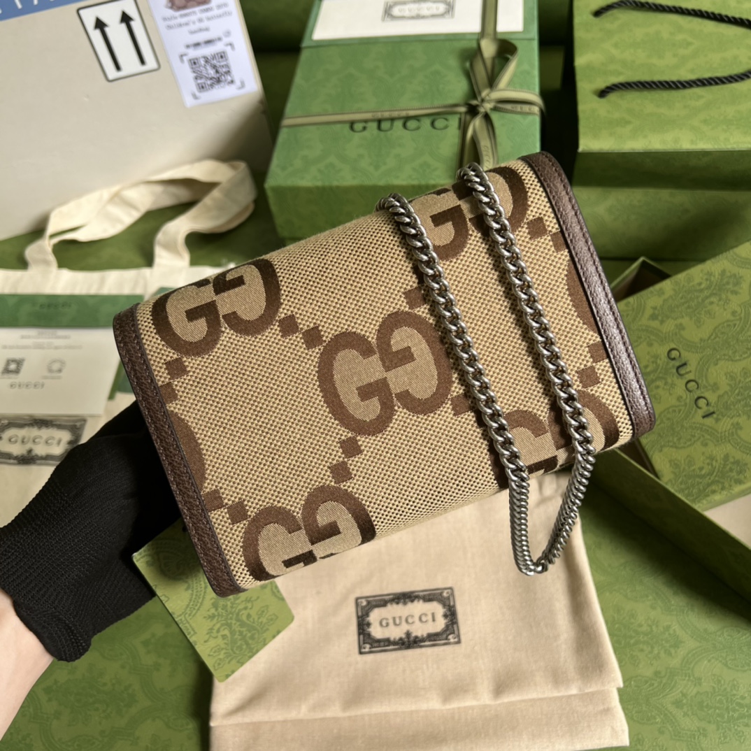 Dionysus jumbo GG chain wallet