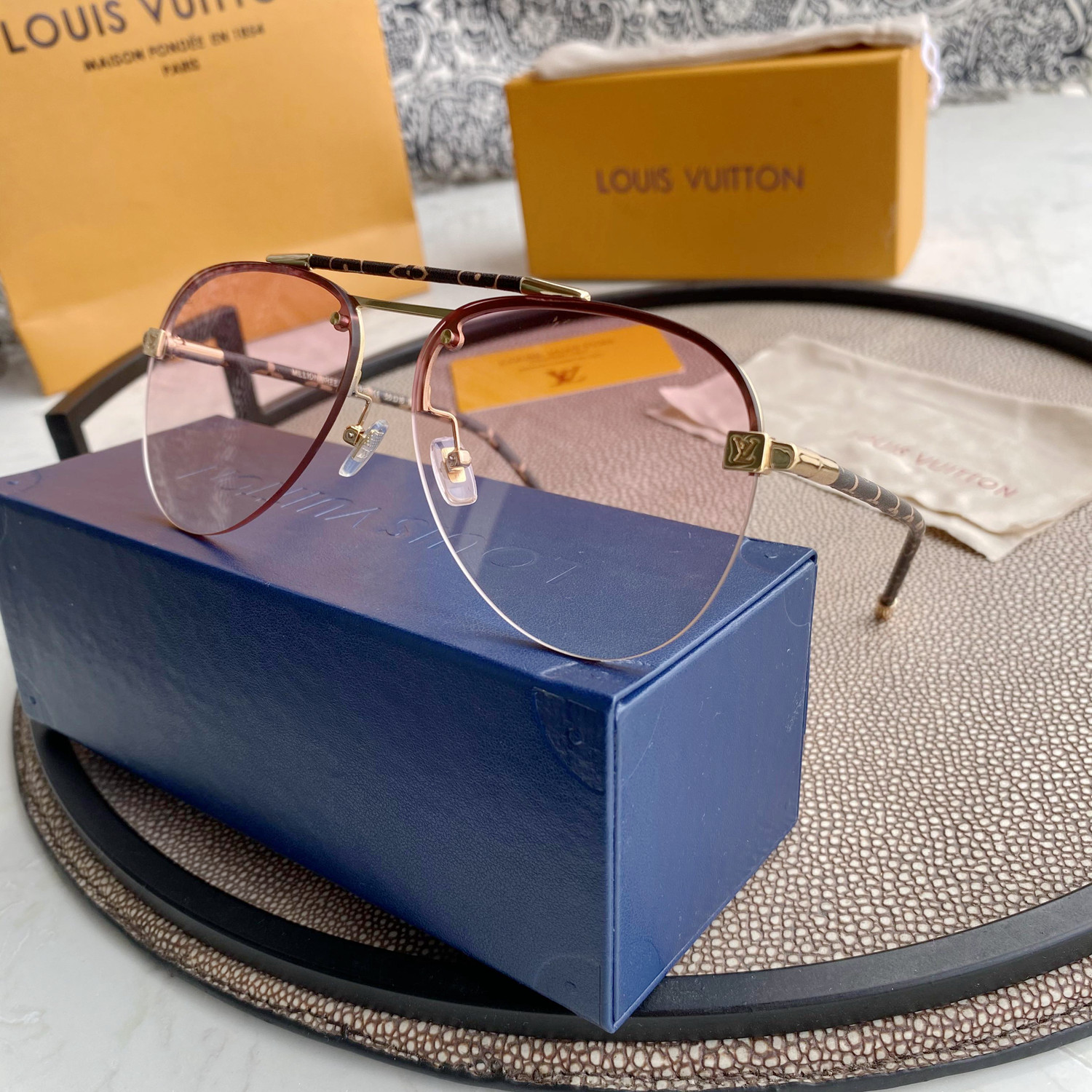 LOUIS VUITTON CLOCKWISE CANVAS SUNGLASSES