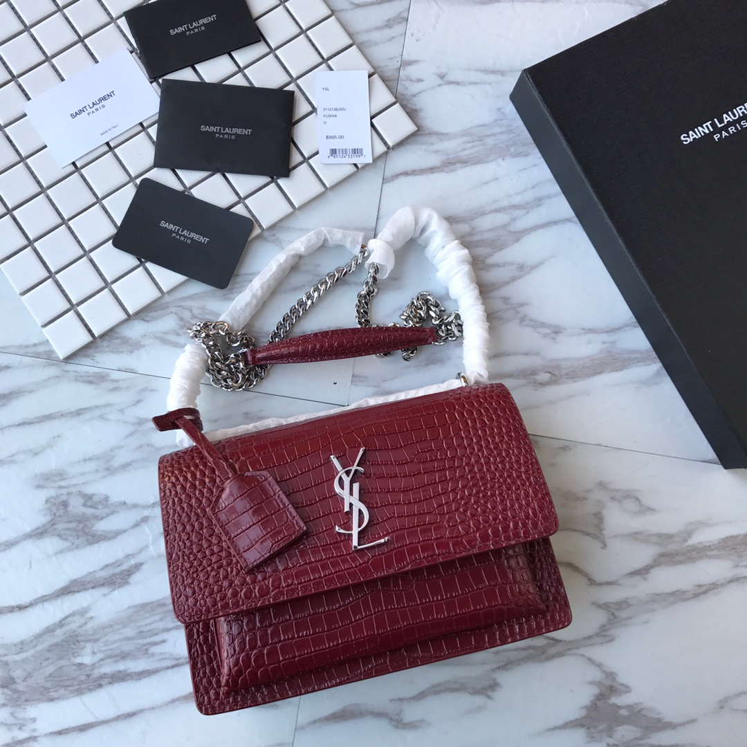 MANHATTAN MEDIUM SHOPPING BAG IN BOX SAINT LAURENT LEATHER