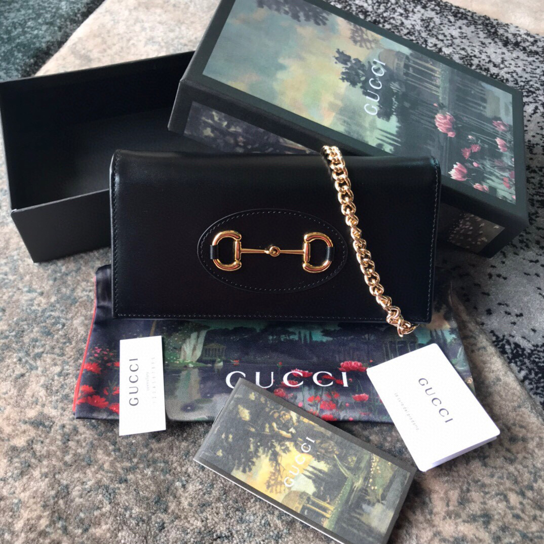 Gucci Horsebit 1955 wallet with chain