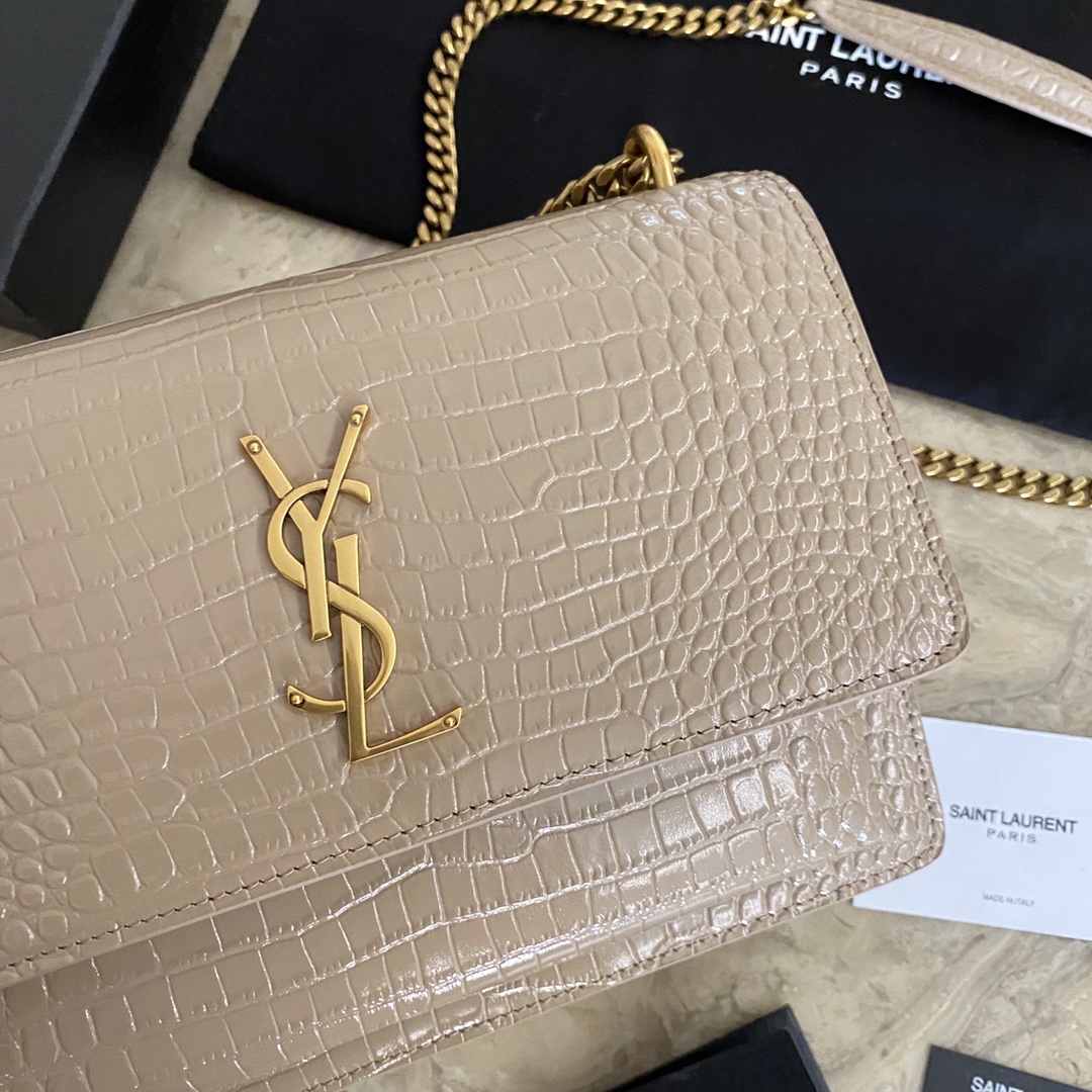 MANHATTAN MEDIUM SHOPPING BAG IN BOX SAINT LAURENT LEATHER