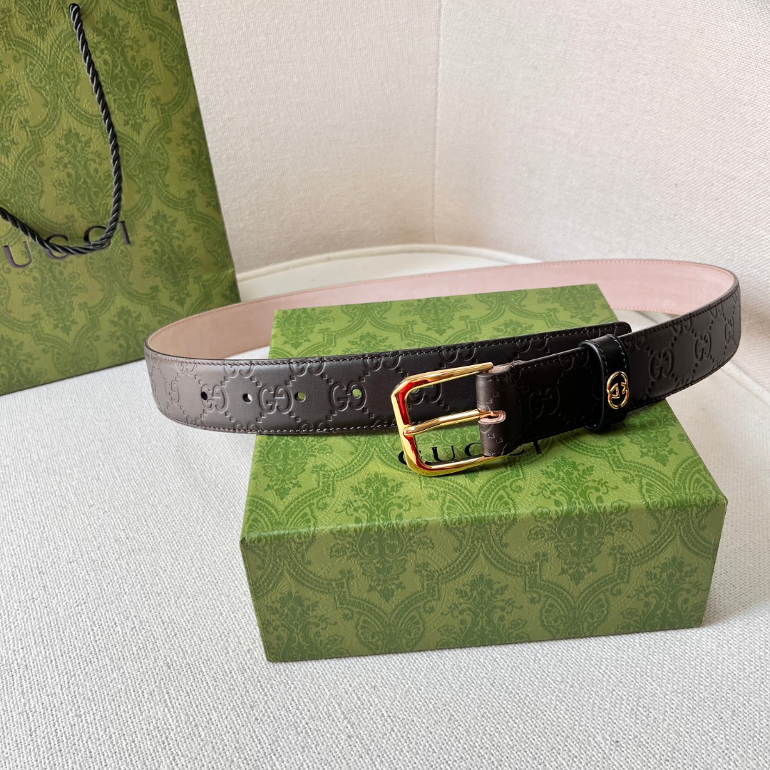 Gucci Monogram belt